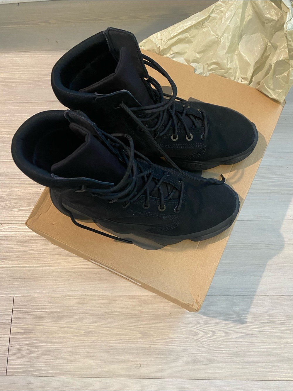 Adidas Yeezy 500 high black military boots